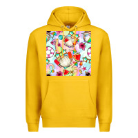 Lemon summer gnome seamless pattern Premium Hoodie - BundleAndBundleShop