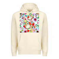 Sandshell summer gnome seamless pattern Premium Hoodie - BundleAndBundleShop