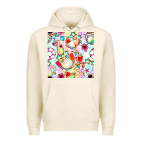 Tofu summer gnome seamless pattern Premium Hoodie - BundleAndBundleShop