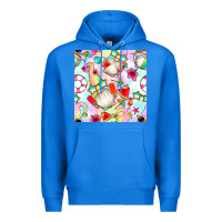 True Royal summer gnome seamless pattern Premium Hoodie - BundleAndBundleShop