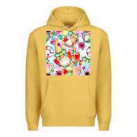 Antique Gold summer gnome seamless pattern Premium Hoodie - BundleAndBundleShop