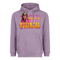 Lavender afro black boss lady Heavyweight Hoodie - texasbilliewilder