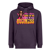 Plum afro black boss lady Heavyweight Hoodie - texasbilliewilder
