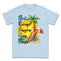 Dusty Blue best escape anyone can have Classic Tee - BarkalooDesign