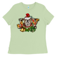 Matcha Christmas joy english bulldog Ladies Tee - BarkalooDesign