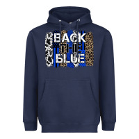 Navy back the blue brushstroke Heavyweight Hoodie - Zillion Design Studio