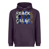 Plum back the blue brushstroke Heavyweight Hoodie - Zillion Design Studio