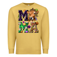 Antique Gold Mama Cow Halloween Premium Sweatshirt - texasbilliewilder