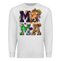 Oatmeal Heather Mama Cow Halloween Premium Sweatshirt - texasbilliewilder