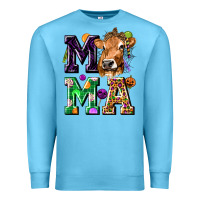 Ocean Blue Mama Cow Halloween Premium Sweatshirt - texasbilliewilder