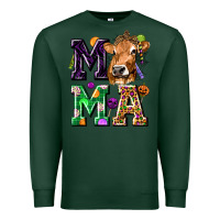 Sports Green Mama Cow Halloween Premium Sweatshirt - texasbilliewilder