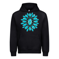 Black turqoise gemstone Urban Hoodie - AdoDesignShop