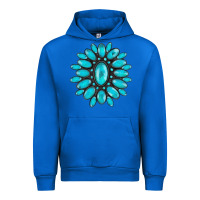 Cobalt turqoise gemstone Urban Hoodie - AdoDesignShop