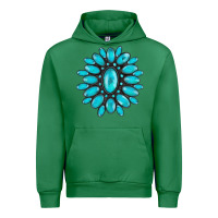 Emerald turqoise gemstone Urban Hoodie - AdoDesignShop