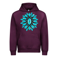 Mauve Wine turqoise gemstone Urban Hoodie - AdoDesignShop