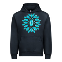 Navy turqoise gemstone Urban Hoodie - AdoDesignShop