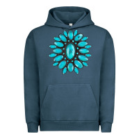 Pigment Midnight Navy turqoise gemstone Urban Hoodie - AdoDesignShop