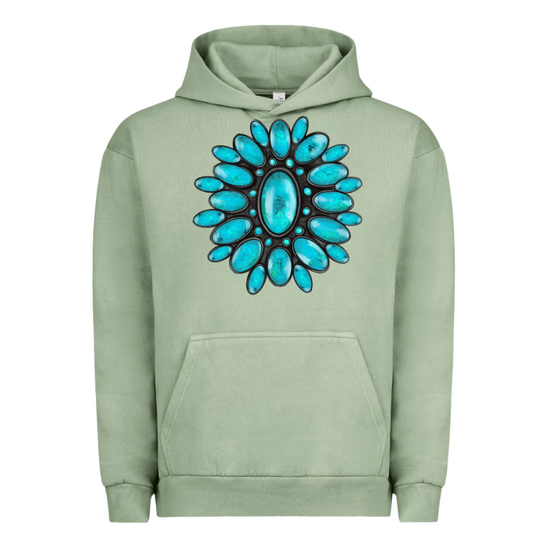 Turqoise Gemstone Urban Hoodie by AdoDesignShop | Teevron