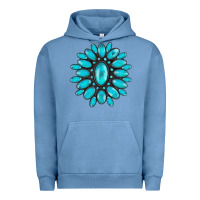 Pigment Pebble Blue turqoise gemstone Urban Hoodie - AdoDesignShop