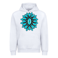 White turqoise gemstone Urban Hoodie - AdoDesignShop