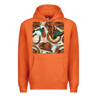 Carrot cowboy western seamless pattern Premium Hoodie - BundleAndBundleShop