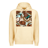Pina Colada cowboy western seamless pattern Premium Hoodie - BundleAndBundleShop