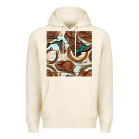 Tofu cowboy western seamless pattern Premium Hoodie - BundleAndBundleShop