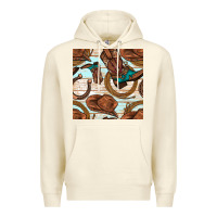 Sandshell cowboy western seamless pattern Premium Hoodie - BundleAndBundleShop