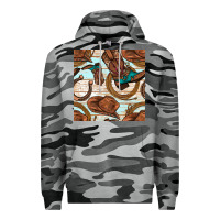 Slate Camo cowboy western seamless pattern Premium Hoodie - BundleAndBundleShop