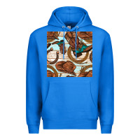 True Royal cowboy western seamless pattern Premium Hoodie - BundleAndBundleShop