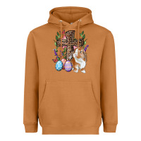 Meerkat Easter bunny and floral cross Heavyweight Hoodie - RanaPortraitStore