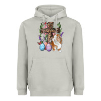 Moon Dust Easter bunny and floral cross Heavyweight Hoodie - RanaPortraitStore