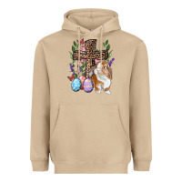 Mushroom Easter bunny and floral cross Heavyweight Hoodie - RanaPortraitStore