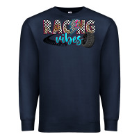 Navy racing vibes Premium Sweatshirt - Zillion Design Studio