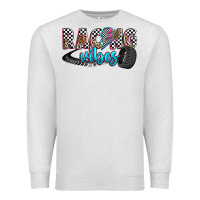 Oatmeal Heather racing vibes Premium Sweatshirt - Zillion Design Studio