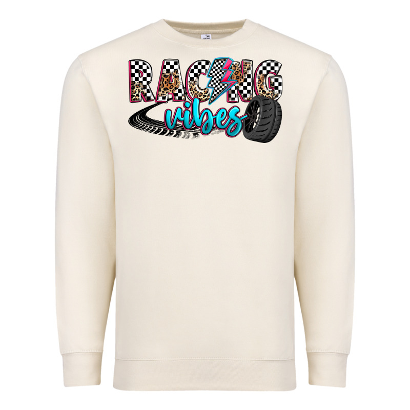 Racing Vibes Premium Sweatshirt by Zillion Design Studio | Teevron
