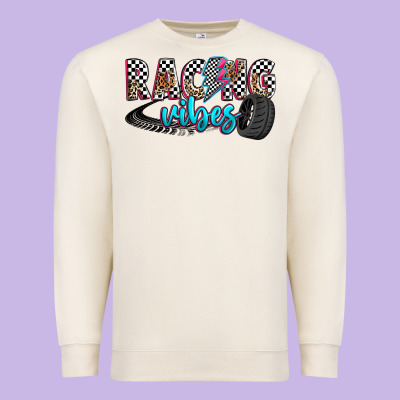 Racing Vibes Premium Sweatshirt Designed By Zillion Design Studio