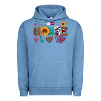 Pigment Pebble Blue western nurse life Urban Hoodie - Artiststas