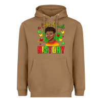 Toasted Coconut a little black history with boy juneteenth Heavyweight Hoodie - texasbilliewilder