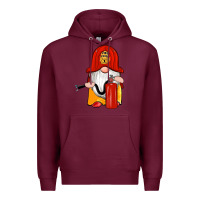 Burgundy firefighter gnomes Premium Hoodie - Artiststas
