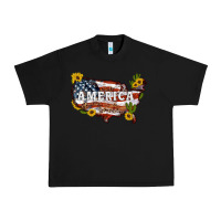 Black usa map Urban Heavy Tee - Artiststas