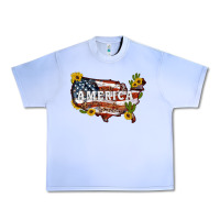 Grape Ice usa map Urban Heavy Tee - Artiststas
