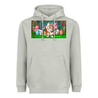 Moon Dust Spring Easter Bunny Heavyweight Hoodie - RanaPortraitStore