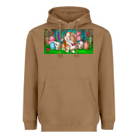 Toasted Coconut Spring Easter Bunny Heavyweight Hoodie - RanaPortraitStore