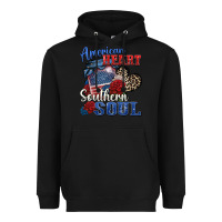 Black american heart southern soul Heavyweight Hoodie - Zillion Design Studio