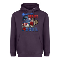 Plum american heart southern soul Heavyweight Hoodie - Zillion Design Studio