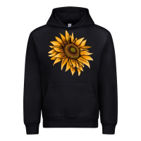 Black sunflower Urban Hoodie - AdoDesignShop