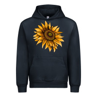Navy sunflower Urban Hoodie - AdoDesignShop