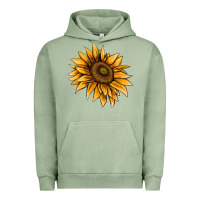 Pigment Oil Green sunflower Urban Hoodie - AdoDesignShop