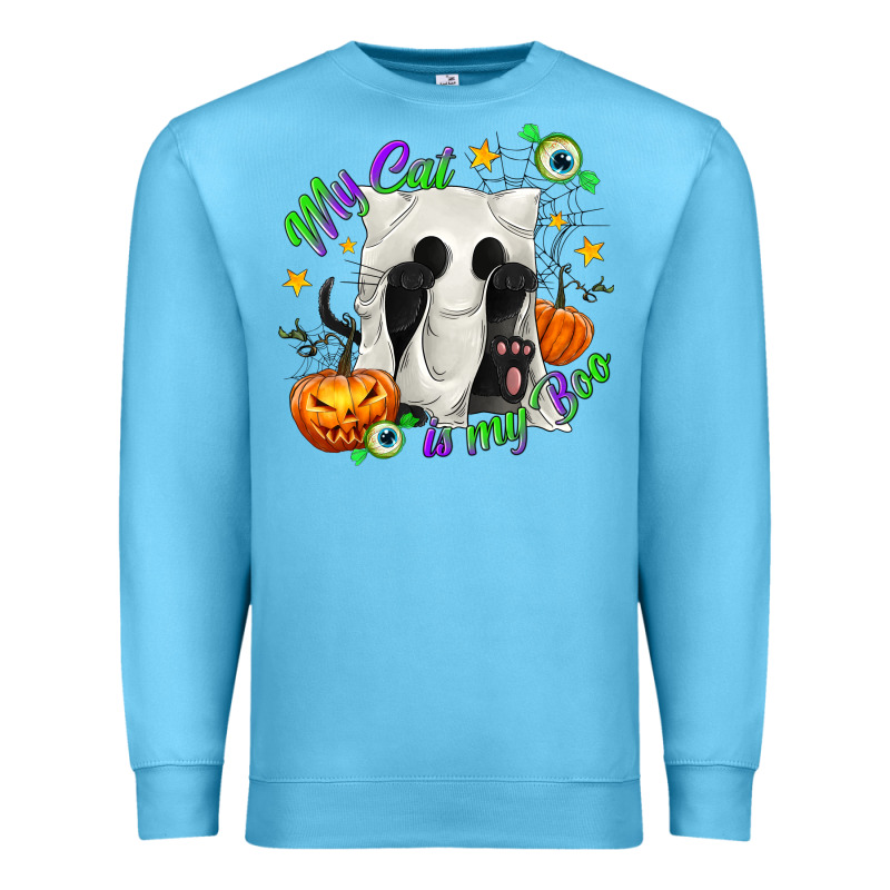 My Cat Is My Boo Premium Sweatshirt by texasbilliewilder | Teevron